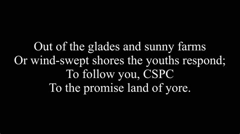 CSPC Hymn (A guide to singing the CSPC Hymn) .